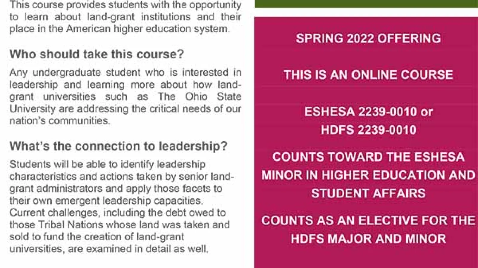 AIS 2239 course description
